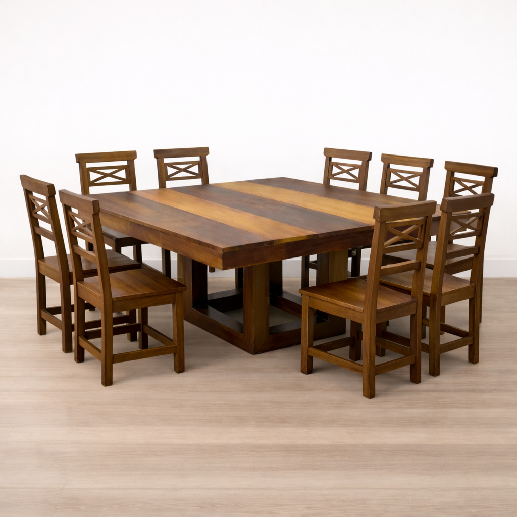 MESA DEMOLIÇÃO JANTAR QUADRADA - A - Imagem 2