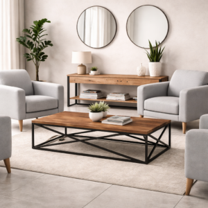 MESA DE CENTRO MDF LUMI - INDUSTRIAL