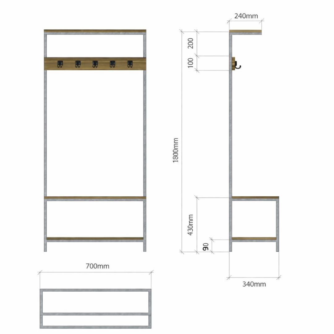 CABIDEIRO MDF - INDUSTRIAL - Imagem 3