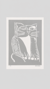 GATO XILOG PRATEADO