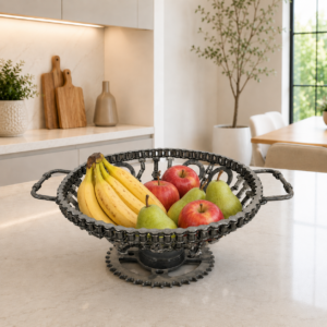 FRUTEIRA ARTESANAL EM FERRO RECICLADO