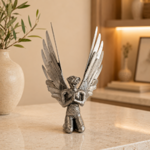 ANJO EM FERRO RECICLADO ARTESANAL
